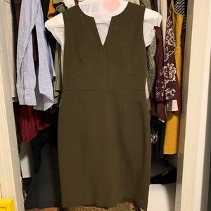Olive sheath dress - Ann Taylor